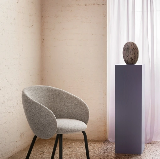 Sedia Nebula Tube in tessuto di Miniforms