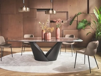 Sedia in ecopelle Onda di Calligaris