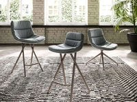 Sgabello imbottito Milo di Ozzio