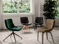 Sedia Siria in pelle di Ozzio