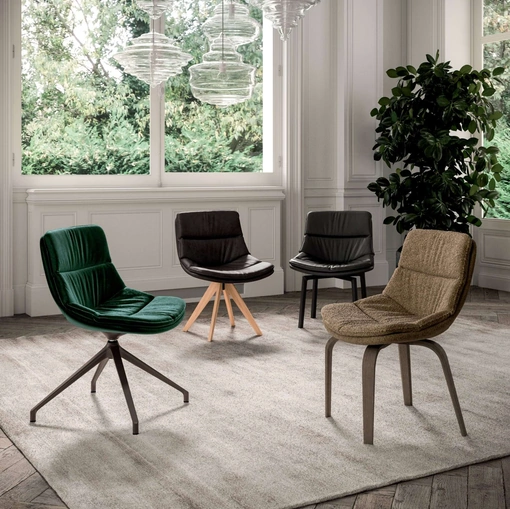 Sedia Siria in pelle di Ozzio