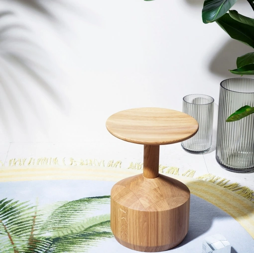 Sgabello Pezzo in massello di rovere di Miniforms