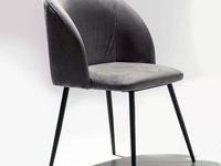 Sedia rivestita in velluto antimacchia Pigalle Uno Casa di La Seggiola