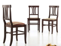 Sedia classica in legno con seduta in legno, in tessuto imbottito o in paglia Pistoia di Sedie Brianza