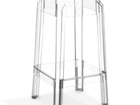 Sgabello Rookie in policarbonato trasparente di La Seggiola