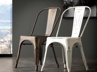 Sedia Route 66 in metallo di La Seggiola