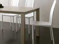 Sedia Penelope in cuoio e metallo di Ponti Terenghi