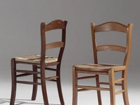 Sedia classica Savoia in legno con seduta in legno o impagliata di Sedie Brianza