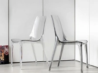 Sedia Valery in policarbonato trasparente o fumé di Sedie Brianza