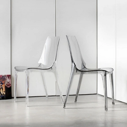 Sedia Valery in policarbonato trasparente o fumé di Sedie Brianza