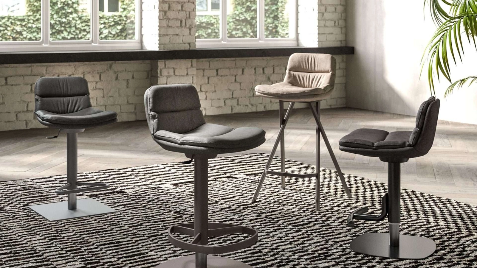 Sgabelli Milo - Morfeo - Morris - Marlon di Ozzio