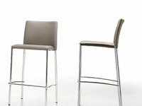 Sgabello Silvy SG in tessuto e metallo di Sedie Brianza