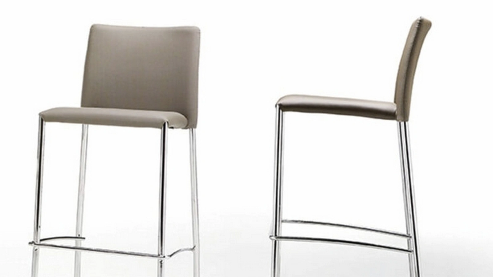 Sgabello Silvy SG in tessuto e metallo di Sedie Brianza