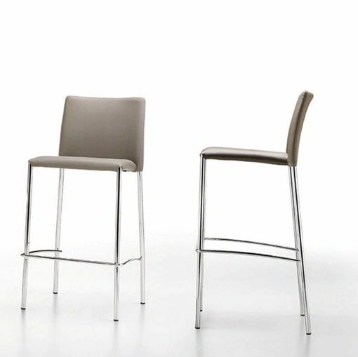 Sgabello Silvy SG in tessuto e metallo di Sedie Brianza