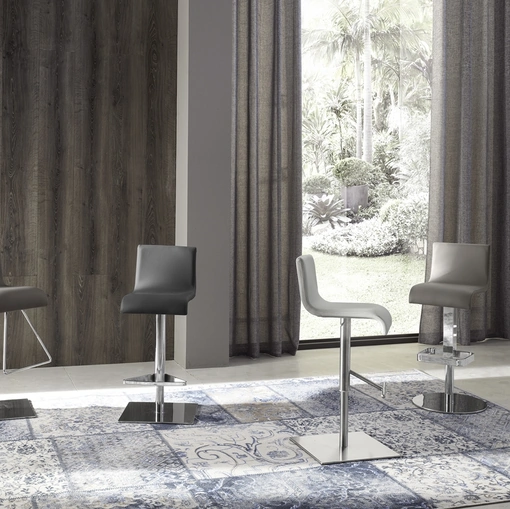 Sgabello Team in ecopelle di Zamagna