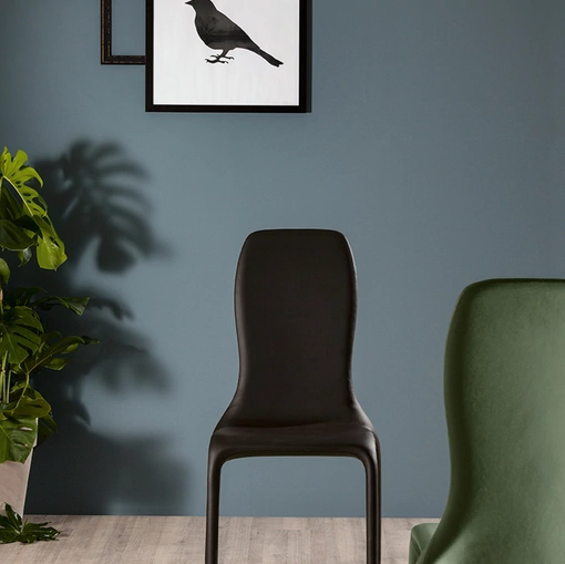 Sedia Lisetta rivestita in pelle di Tonin Casa