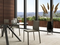 Sedia in cuoio Urus di Easyline