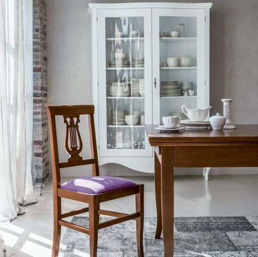 Sedia in legno con seduta in tessuto Viale di Tonin Casa