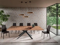 Tavolo allungabile e allargabile 4x4 in legno di Ozzio