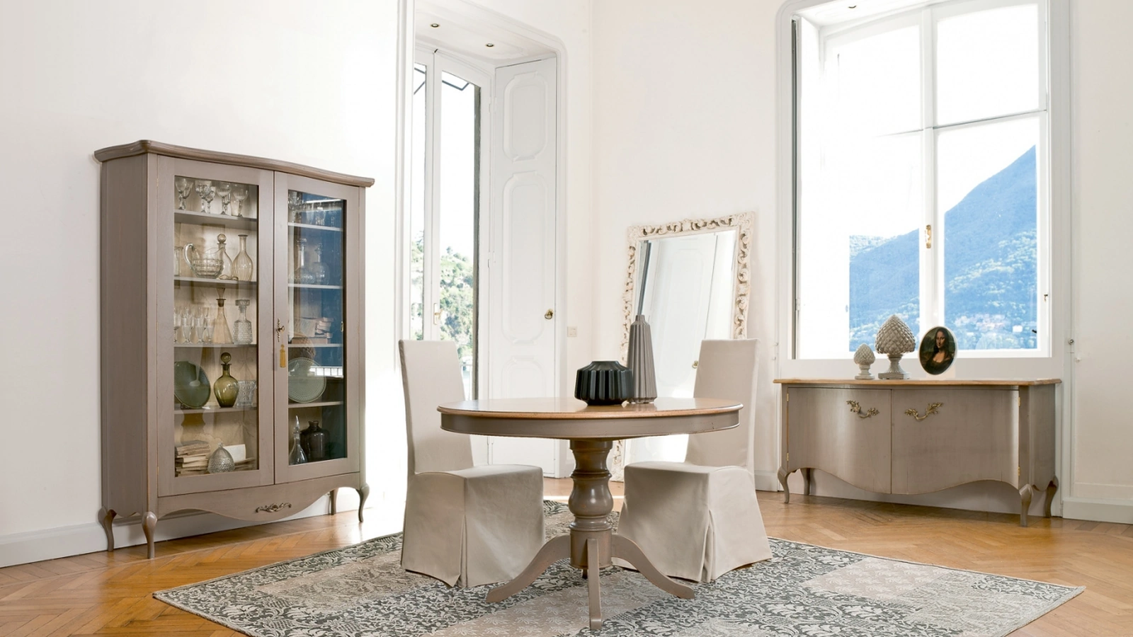 Tavolo rotondo allungabile in legno Arago di Tonin Casa