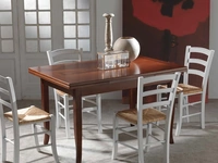 Tavolo allungabile Brenta impiallacciato tanganika noce scuro di La Seggiola