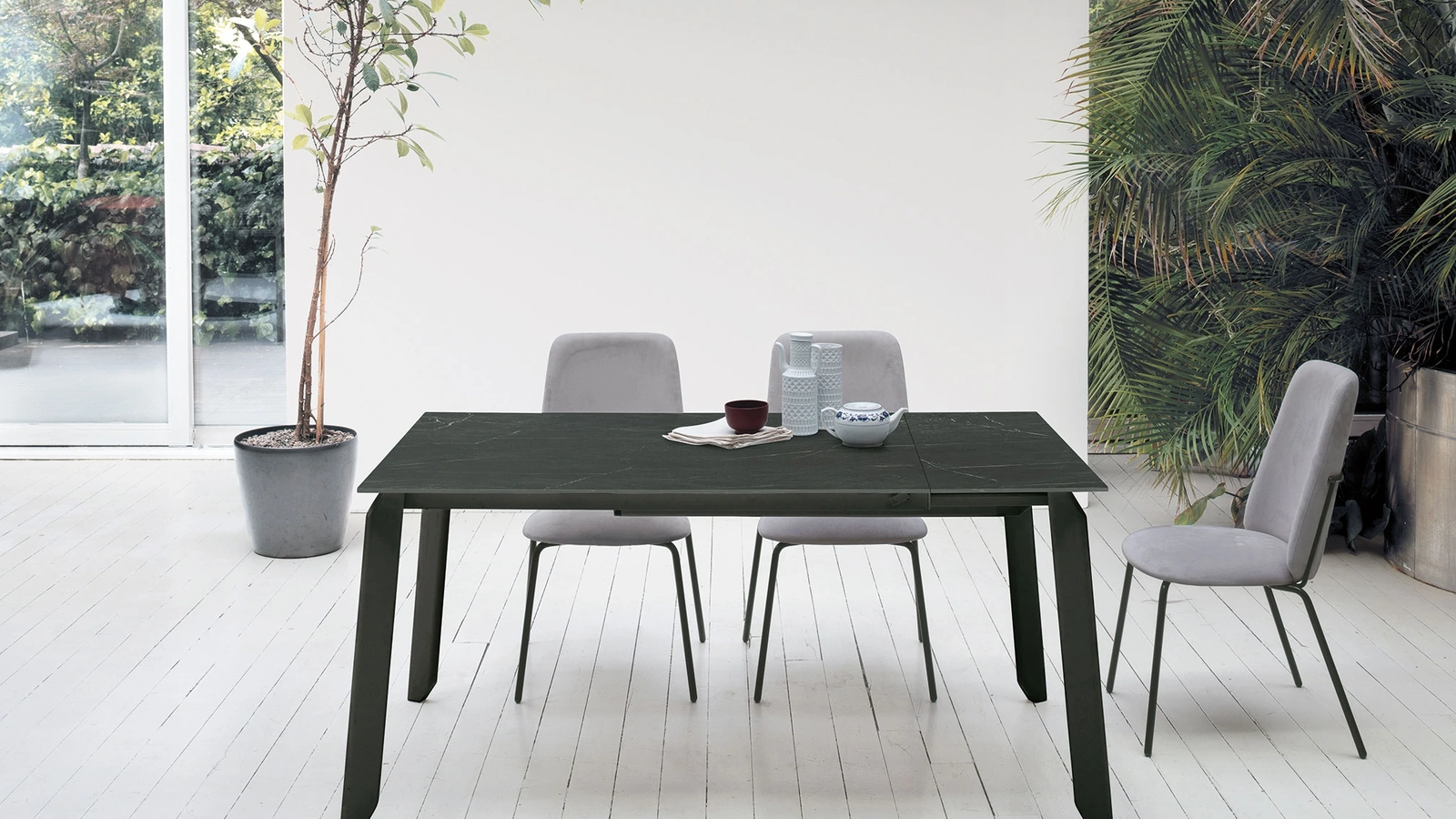 Tavolo allungabile in gres porcellanato Efesto di Target Point