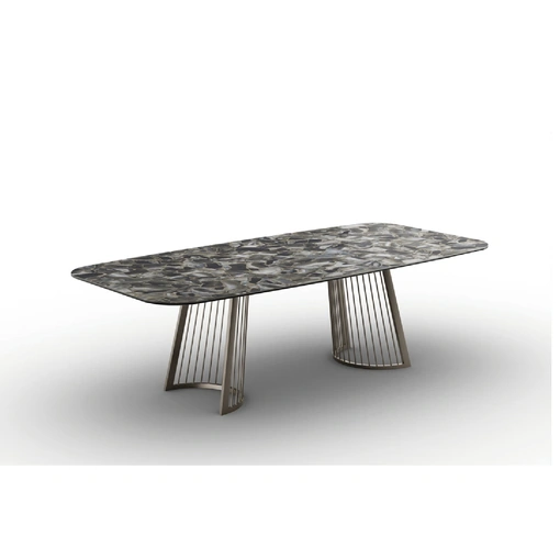 Tavolo Ettore in vetroceramica di Zamagna