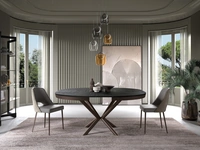 Tavolo allungabile Full Moon con top in ecolegno di Easyline