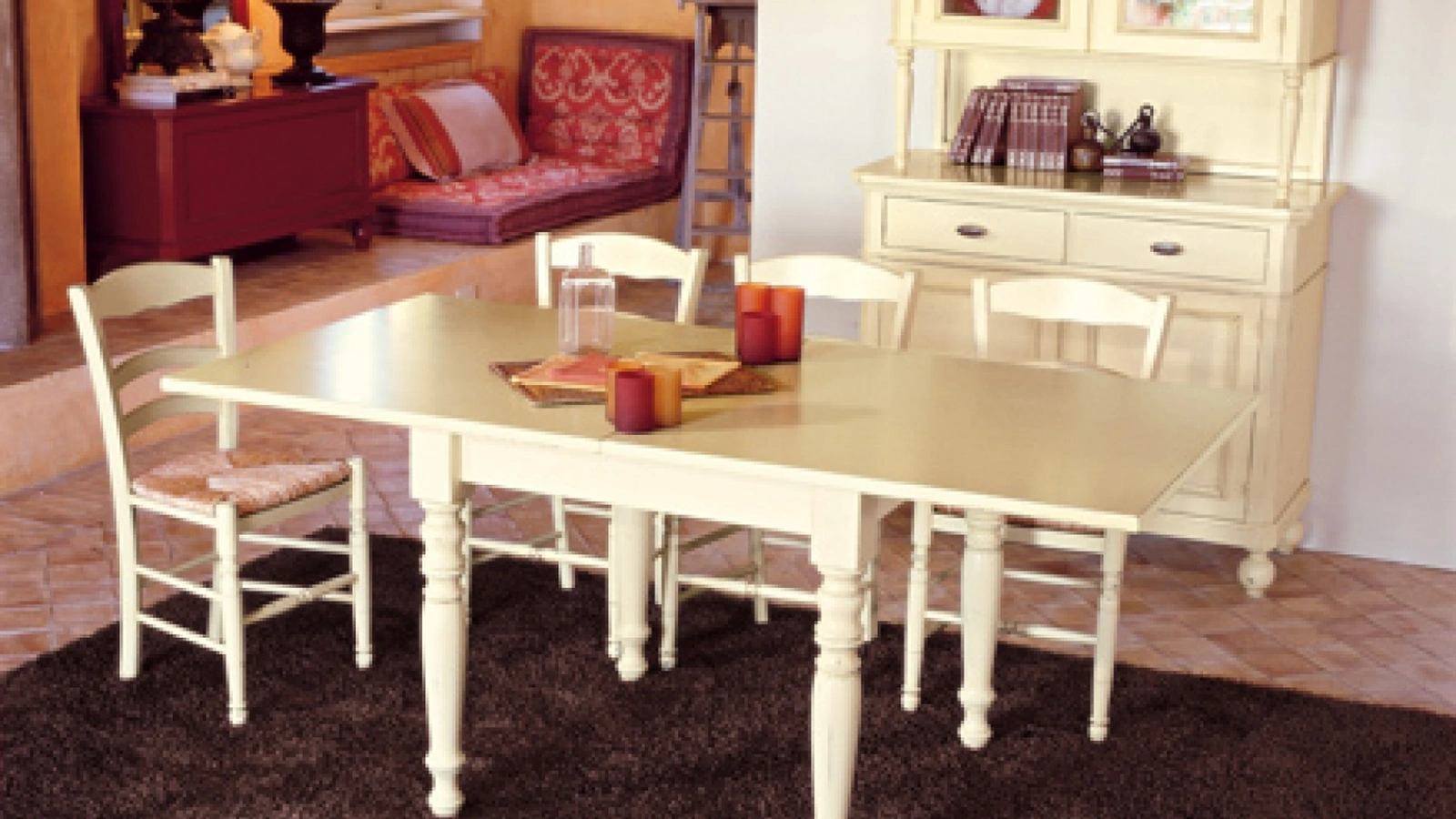 Tavolo allungabile da cucina in legno laccato Gilli di Tonin Casa