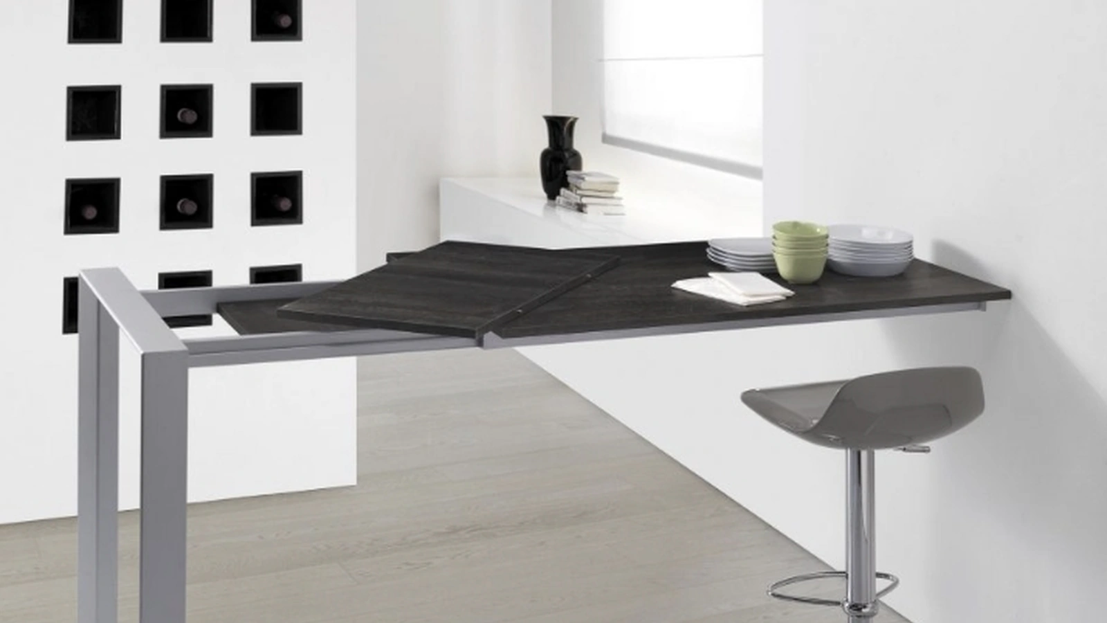 Tavolo allungabile a penisola High-up di Sedie Brianza