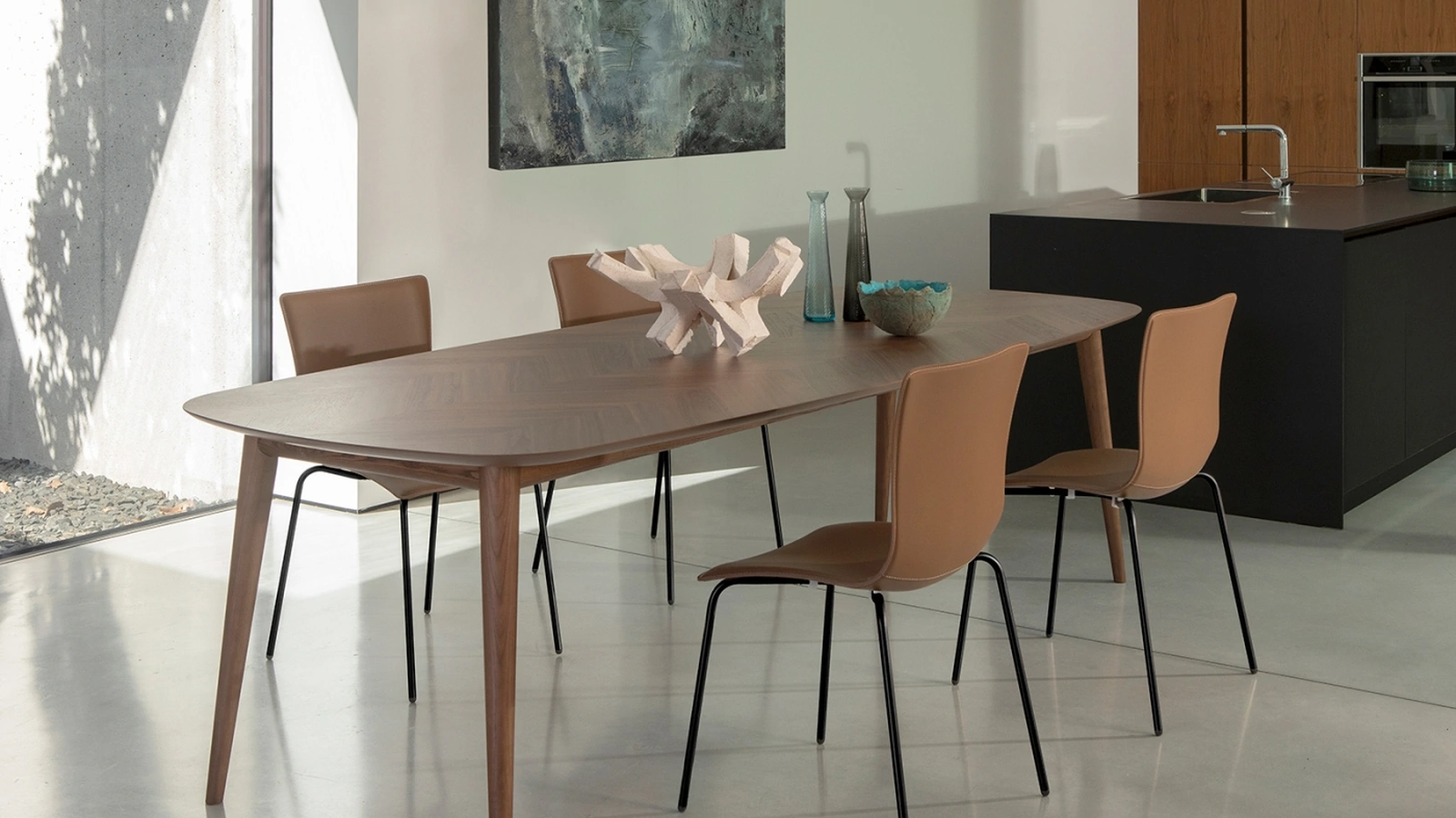 Tavolo a botte in legno Italo di Tonin Casa