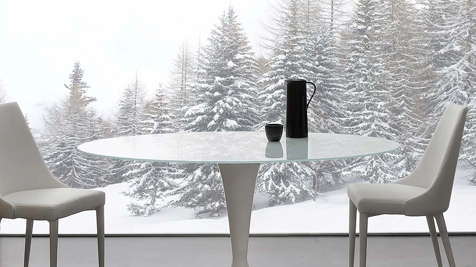 Tavolo rotondo Bramante di La Seggiola