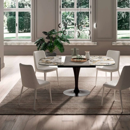 Tavolo quadrato allungabile Bravo di Ozzio