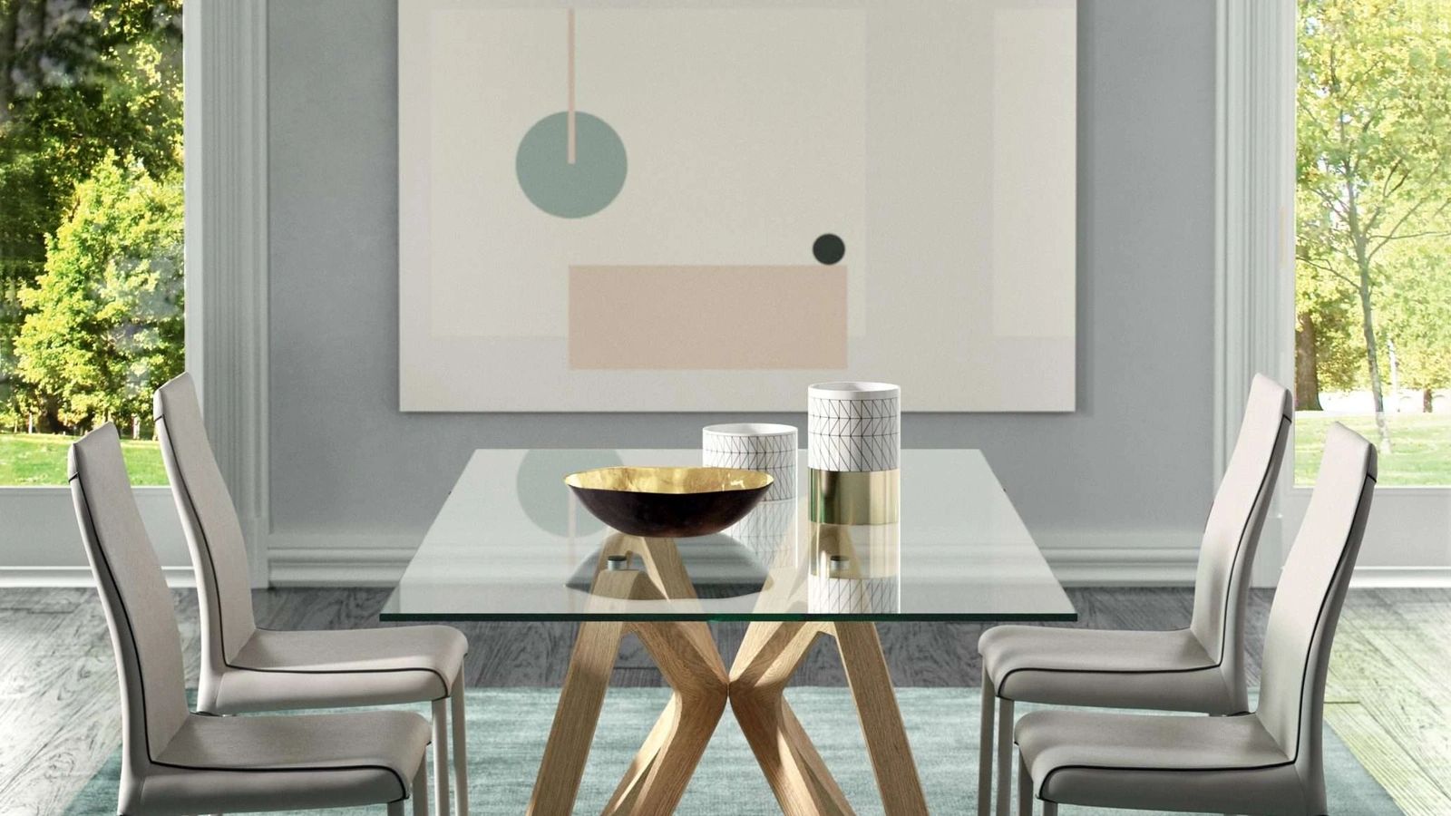 Tavolo in Cristallo Papillon di Ozzio