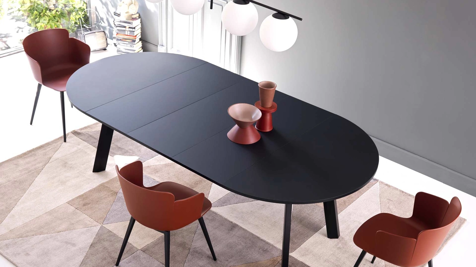 Tavolo rotondo allungabile Petalo Round di Sedie Brianza