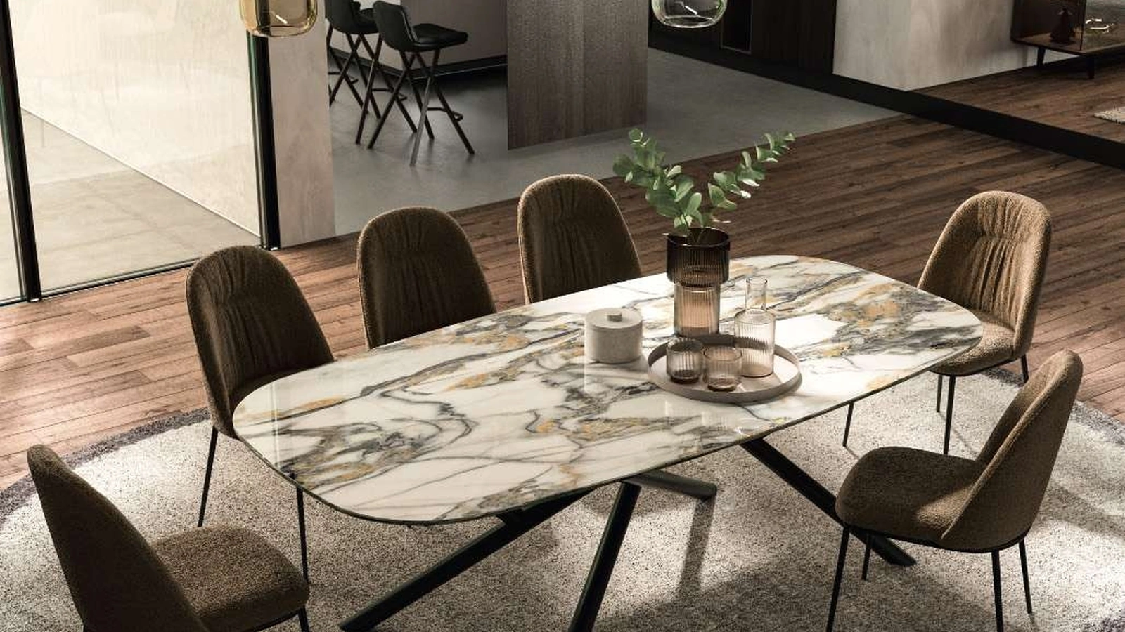 Tavolo fisso Random di Ozzio