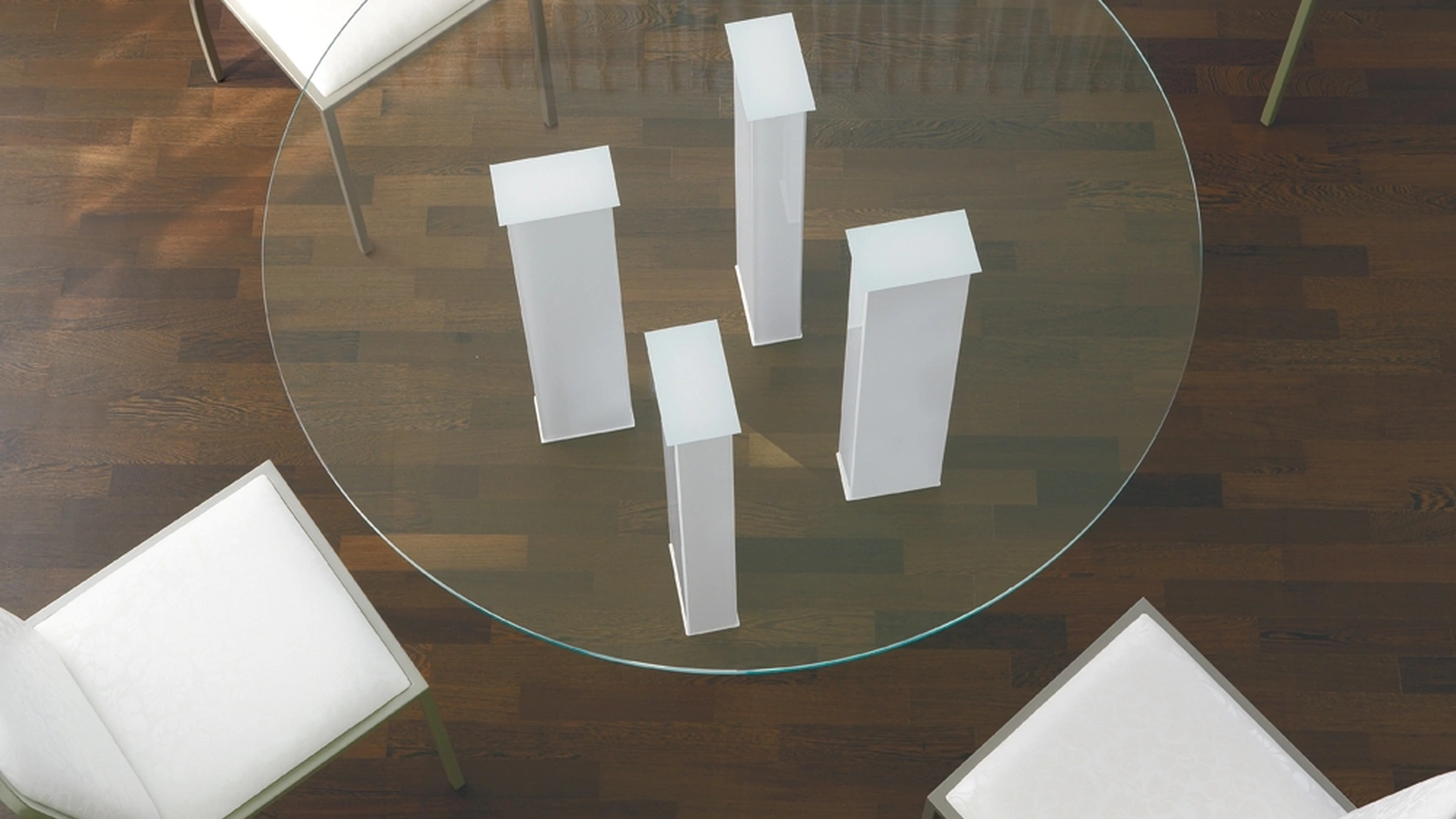 Tavolo rotondo di design fisso Romolo di Ponti Terenghi