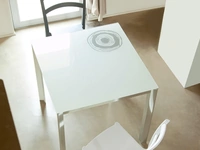 Tavolo allungabile in cristallo Ascanio di Ponti Terenghi