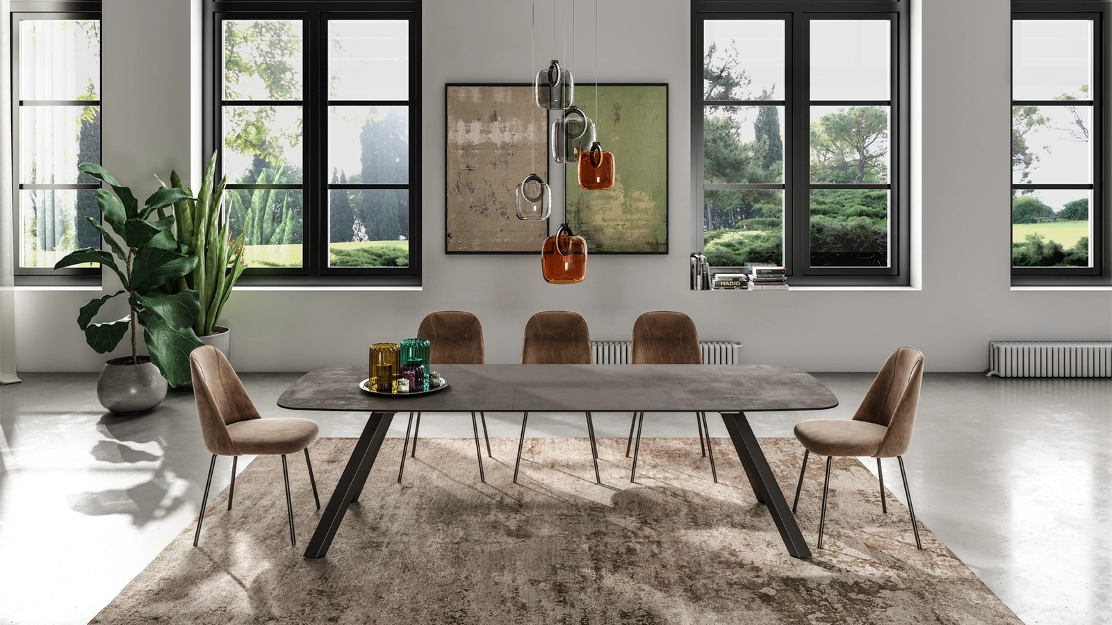 Tavolo Sirio con top in HPL di Easyline