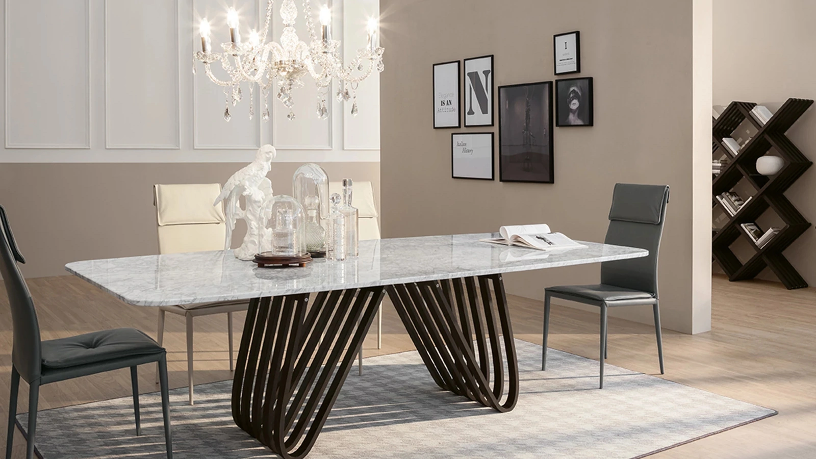 Tavolo in marmo Arpa di Tonin Casa