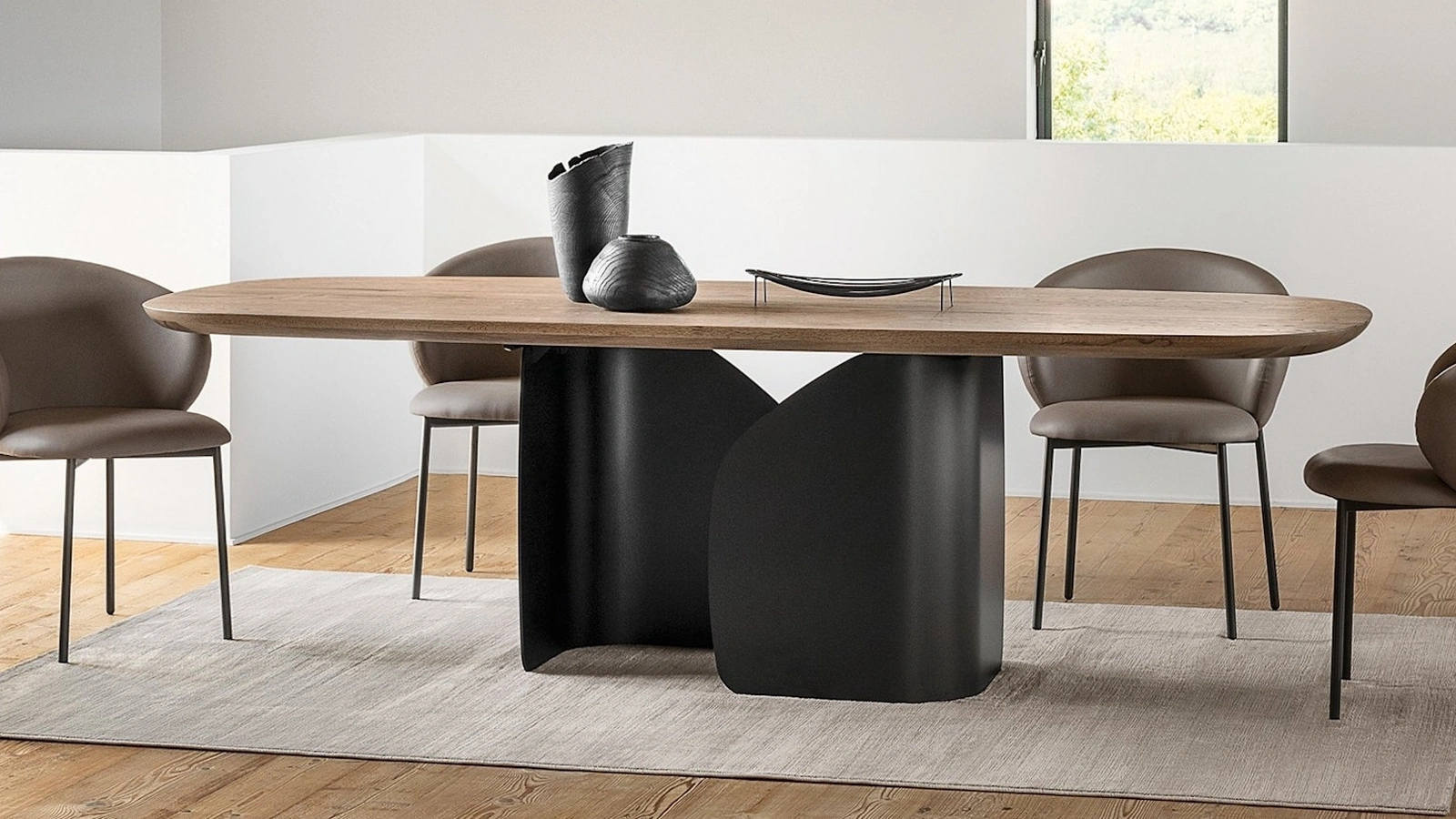 Tavolo in legno Twins di Calligaris