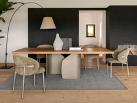 Tavolo Twins in legno massello Wild Natural di Calligaris