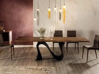 Tavolo Wave in noce canaletto di Tonin Casa