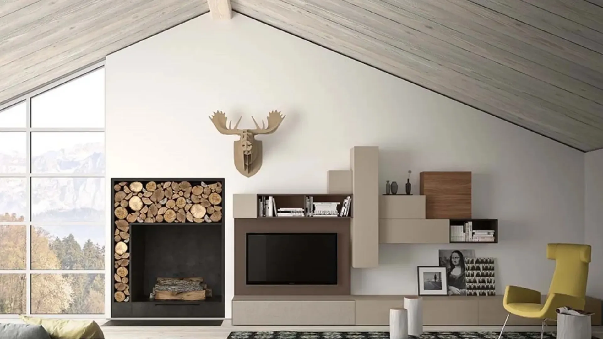 parete attrezzata pianca