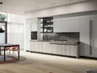 Cucina Moderna lineare Cloe 03 in laminato e laccato di Arredo3