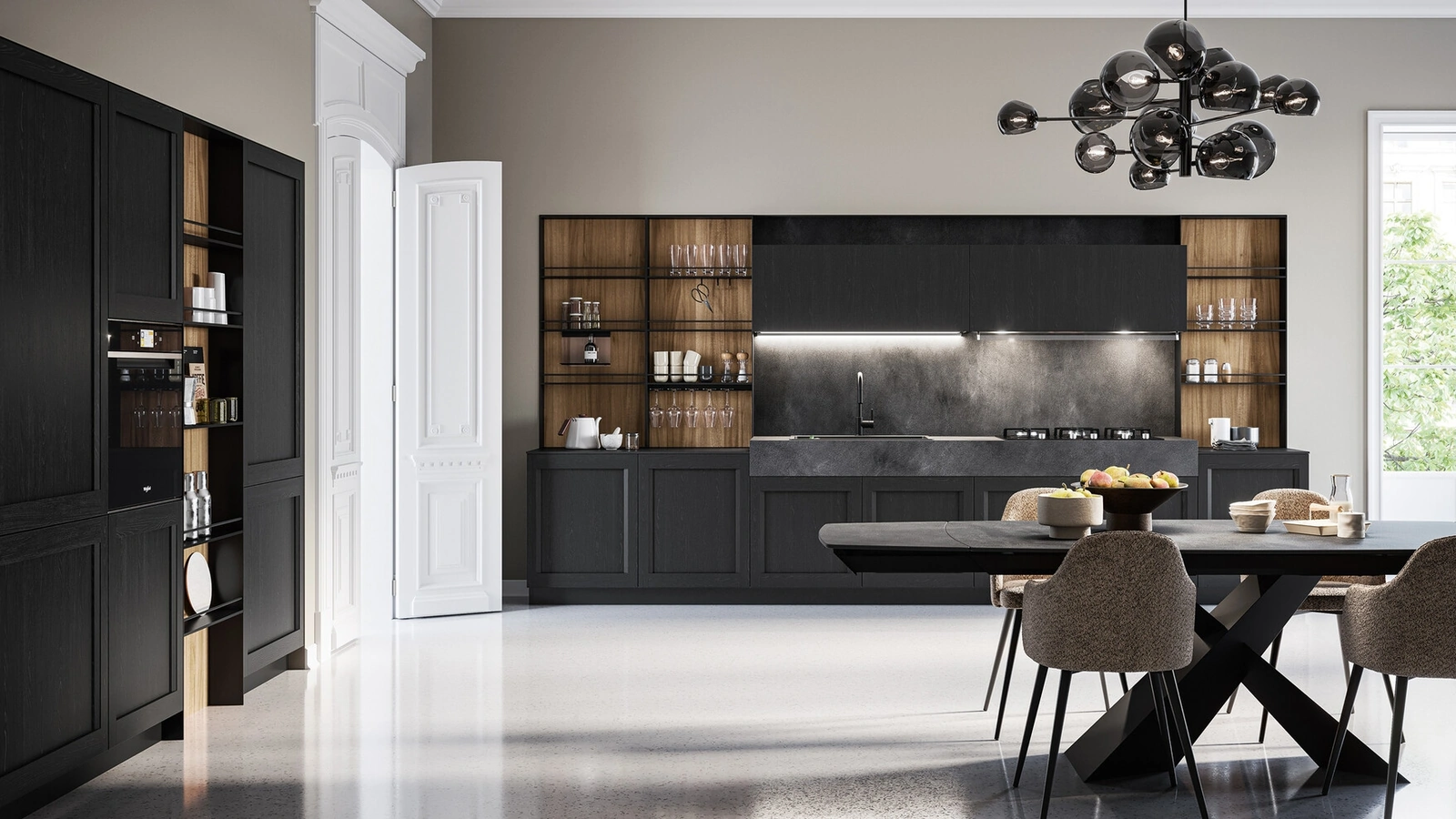 Cucina Moderna ad angolo Frida 02 di Arredo3