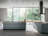 Cucina Moderna con doppia isola Glass 2|0 01 di Arredo3