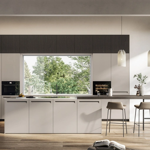 Cucina Moderna in Pet con isola Tekna di Arredo3