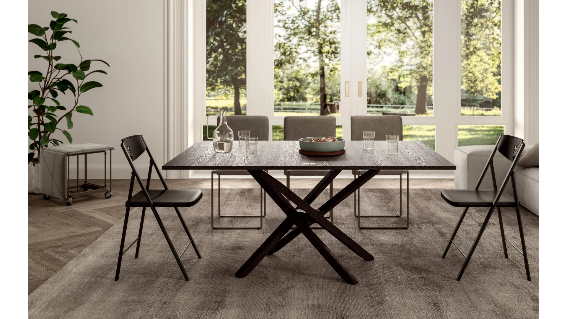 Tavolino trasformabile Su e Giù di Ozzio Italia