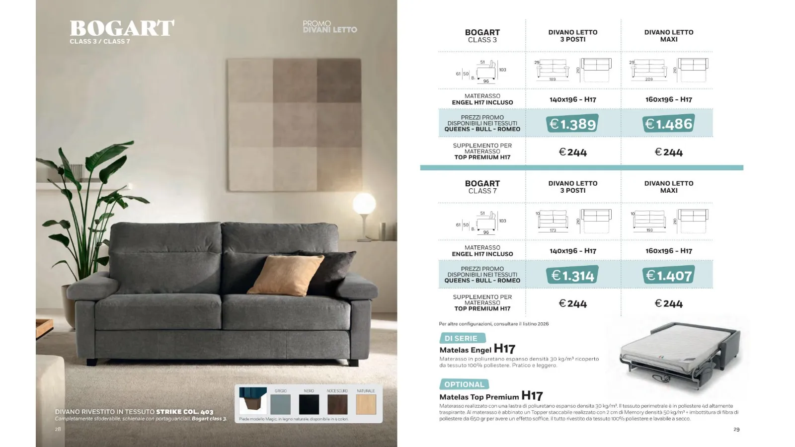 Promo divani letto 2022